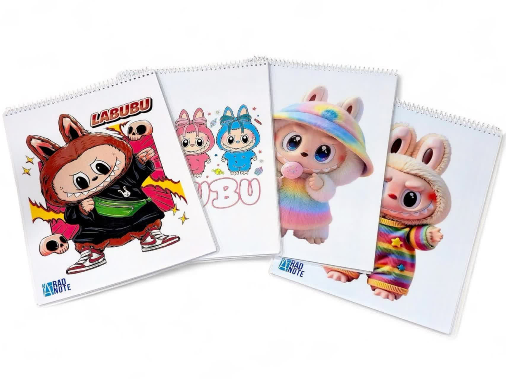 دفتر نقاشی سیمی پشت وایت بردی طرح های کرومی و لبوبو