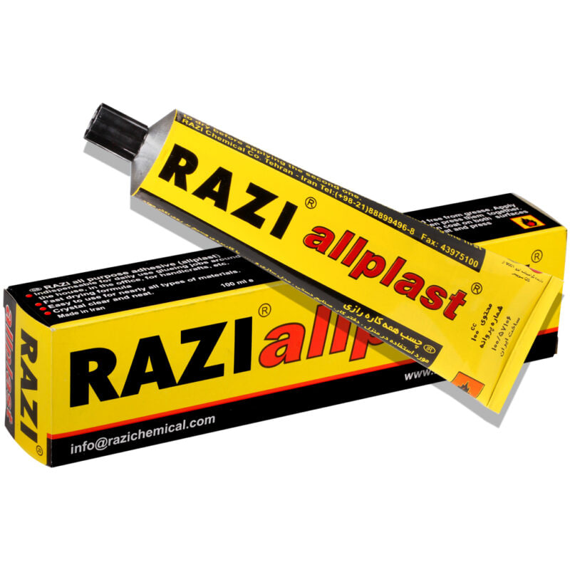 چسب همه کاره رازی مدل Allplast حجم 50 میلی لیتر
