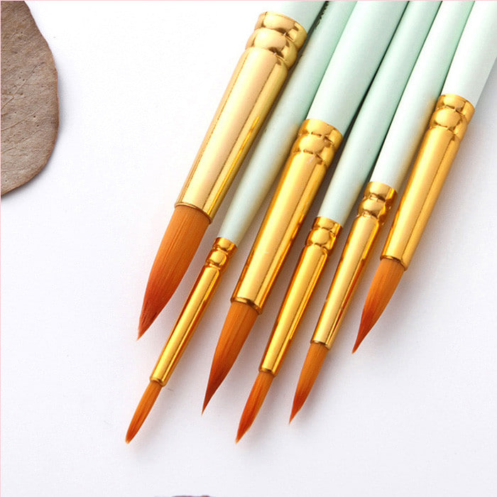 ست 6 عددی قلمو هنری پاستلی سرگرد